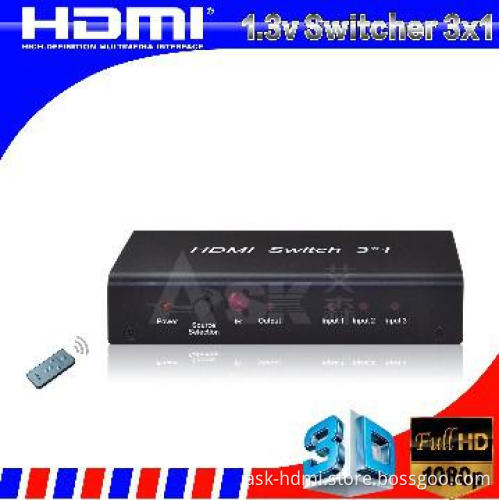 HDMI 1.3B version 3x1 Switcher